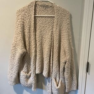 Fuzzy warm cardigan